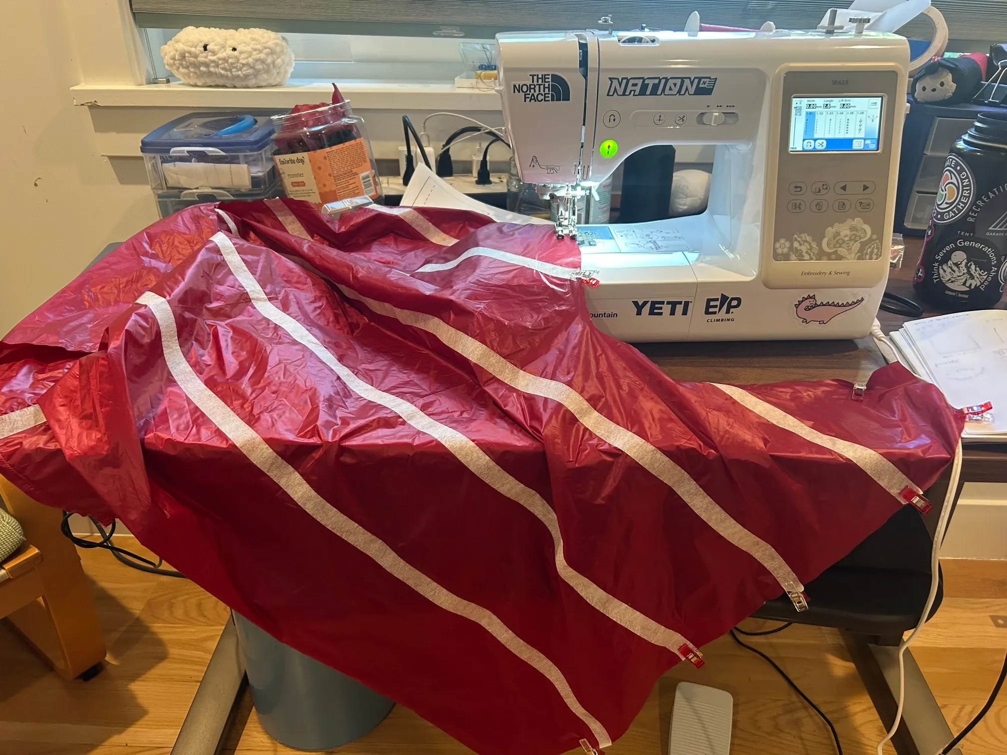 sewing baffles