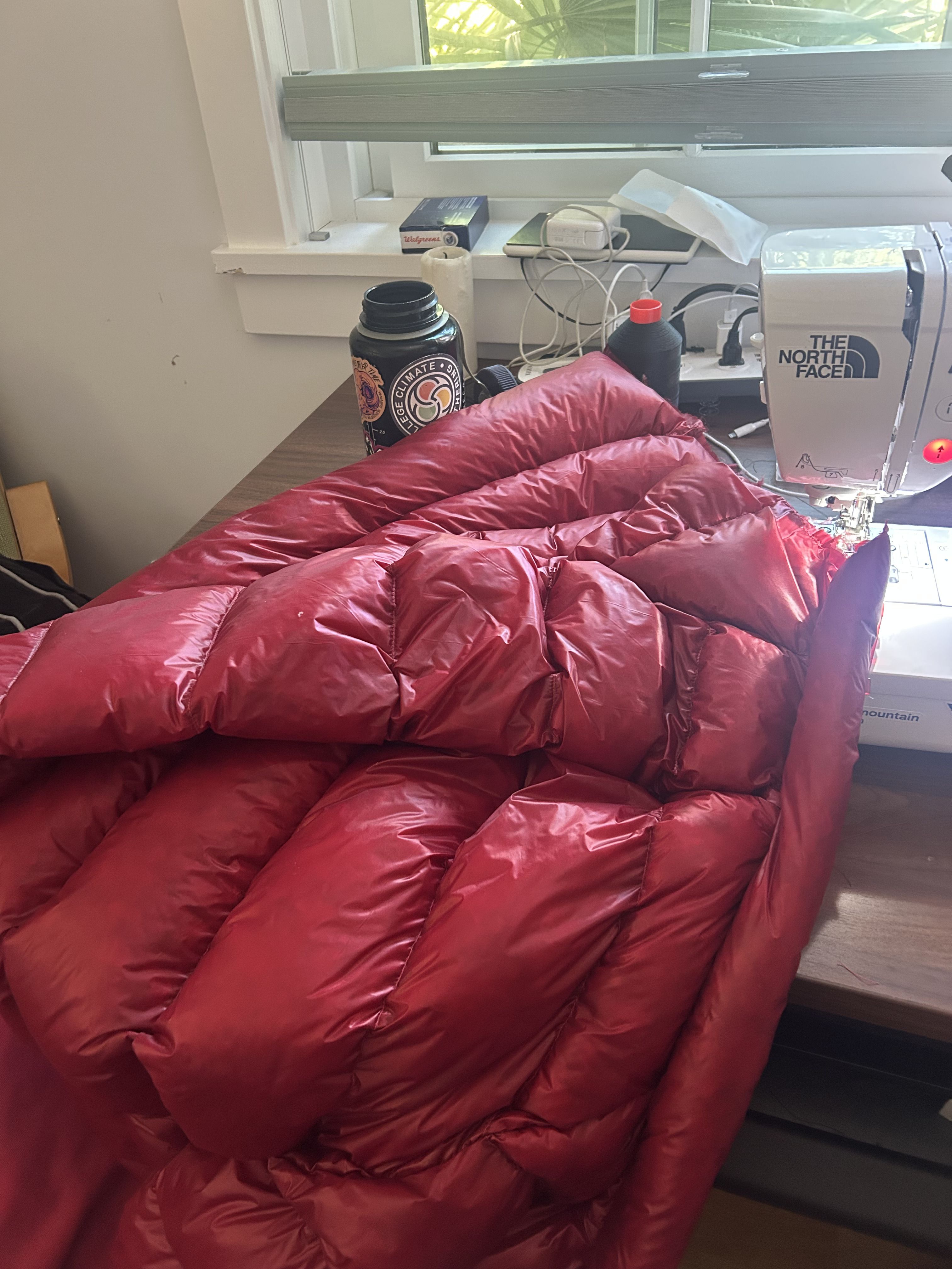 sewing baffles